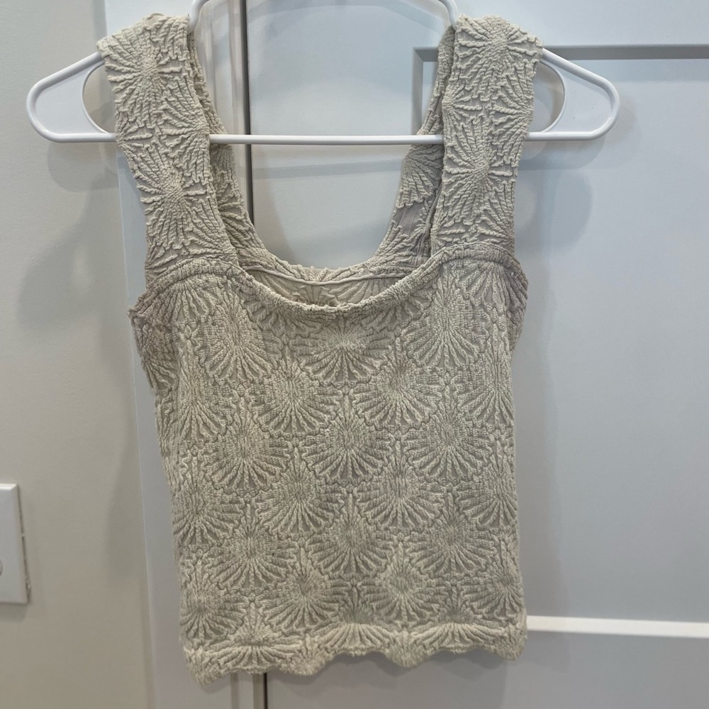 Free People White Sleeveless Top - Picture 2 of 4